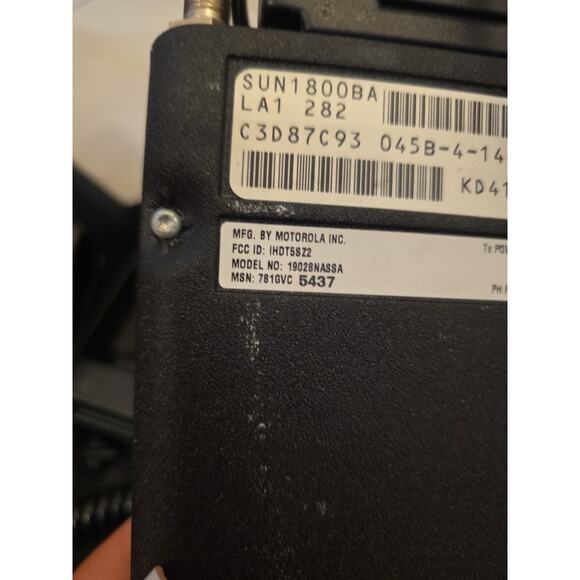 Vintage Cellular One Motorola Cellphone Model SCN2498b Mobile Bag Car Phone - Picture 12 of 16